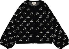 Louis Louise Black/Cream Cherry Gulsah Cardigan