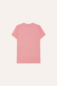 The Campamento Flower Embroidery Pink T-shirt