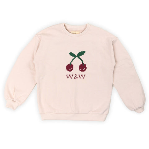 Wander & Wonder Ecru Cherry Sweatshirt