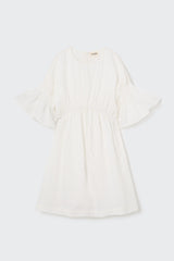 Cozmo Ivory Linen Dress