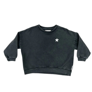 Piupiuchick Faded Black Logo Sweatshirt