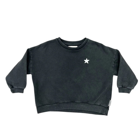 Piupiuchick Faded Black Logo Sweatshirt