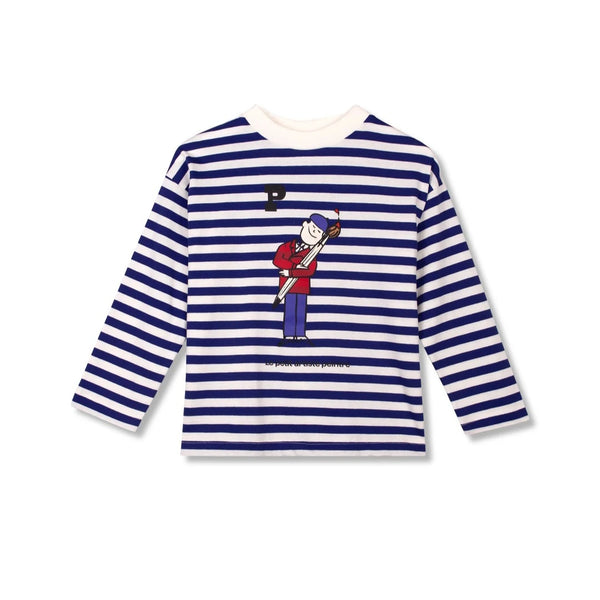 Wynken Ultramarine Stripe Artists T-Shirt