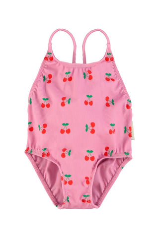 Piupiuchick Cherries printed bathing suit