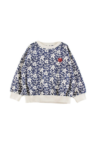 Loud Navy Flower Chalet Sweatshirt
