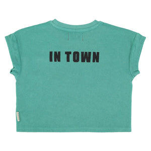 Piupiuchick Turquoise "Best Friend" Print T-Shirt