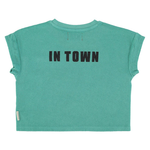 Piupiuchick Turquoise "Best Friend" Print T-Shirt