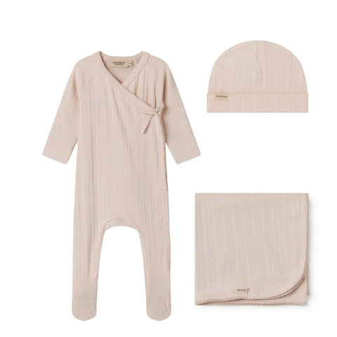 Marmar Pointelle Misty Pink 3PC Take Me Home Set