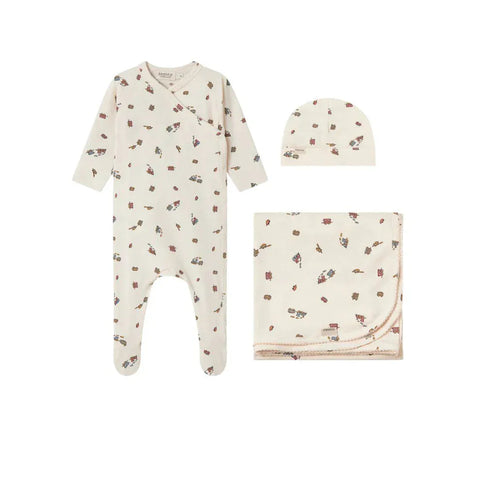 Marmar Trains Print 3PC Take Me Home Set