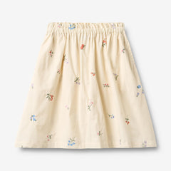 Wheat Ivory Embroidery Flowers Nora skirt