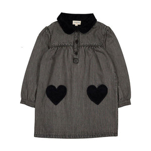 Louis Louise Grey Washed Denim Belinda Dress