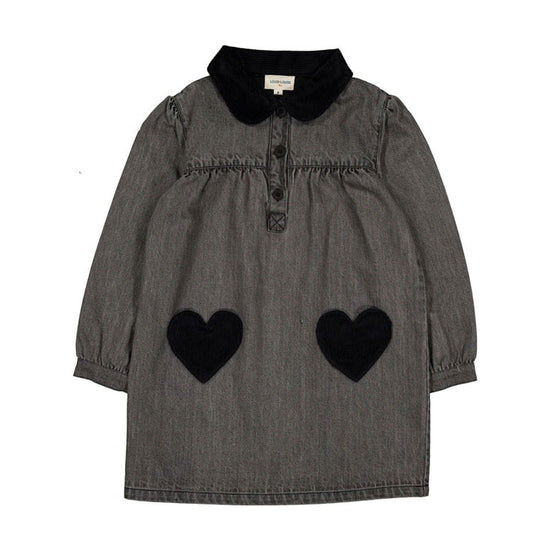 Louis Louise Grey Washed Denim Belinda Dress