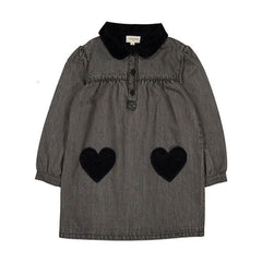 Louis Louise Grey Washed Denim Belinda Dress