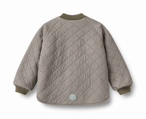 Wheat Brown Stripe Reversible Thermo Lake Jacket