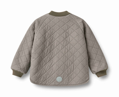 Wheat Brown Stripe Reversible Thermo Lake Jacket