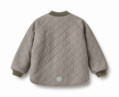 Wheat Brown Stripe Reversible Thermo Lake Jacket