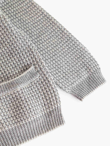 Marmar Grey Melange Stripe Tarono Cardigan