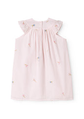 MarMar Pink Summer Embroidery Dhana Dress