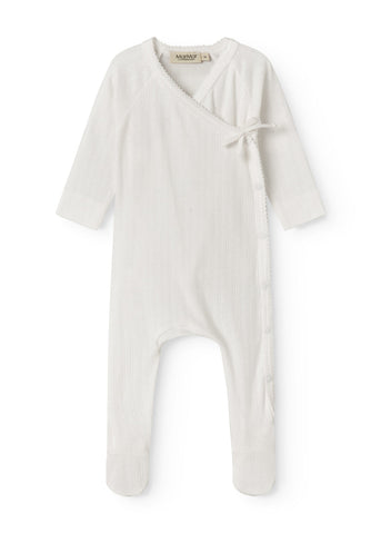 Marmar Pointelle Gentle White Footie