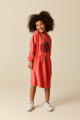 Wander & Wonder Rhubarb Big Apple Sweater Dress