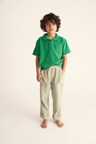 Cozmo Grass Green Terry Mael-Eliok Top