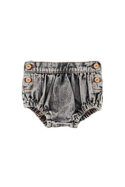 Piupiuchick Washed black denim bloomers