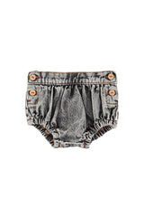 Piupiuchick Washed black denim bloomers