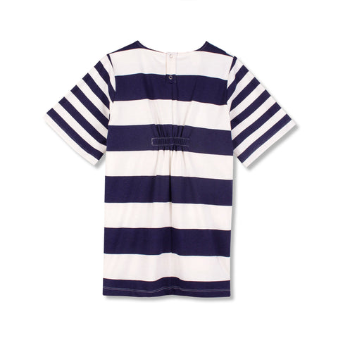 Wynken Navy Deck Stripe Onda Dress