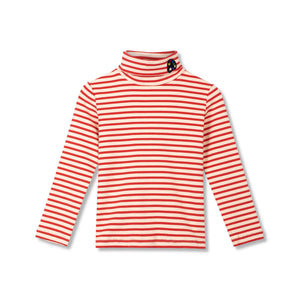 Wynken Red Stripe Soft Turtleneck