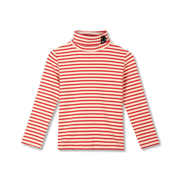 Wynken Red Stripe Soft Turtleneck