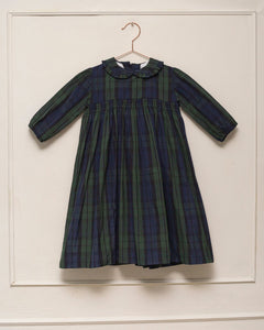 Cosmosophie Navy Plaid Paola Dress