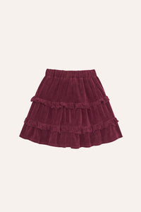 The Campamento Burgundy Velour Skirt