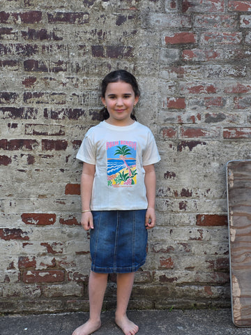 Compania Fantastica White "Palm Beach Print" T-Shirt