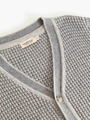 Marmar Grey Melange Stripe Tarono Cardigan