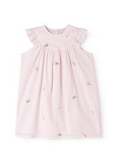 MarMar Pink Summer Embroidery Dhana Dress