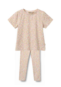 Wheat Blush Flower Manna T-Shirt & Jules Legging Set