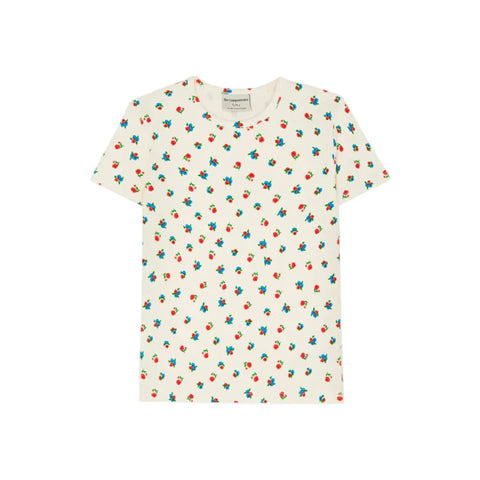 The Campamento Ecru Small Flowers All Over T-shirt