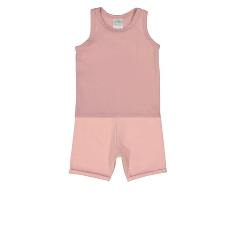 Petals &amp; Peas Dusty Rose Roll-up Set