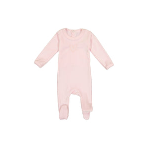 Pouf Light Pink Velour Stretchie