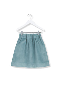 KIDS ON THE MOON SKY BLUE CORDUROY SKIRT