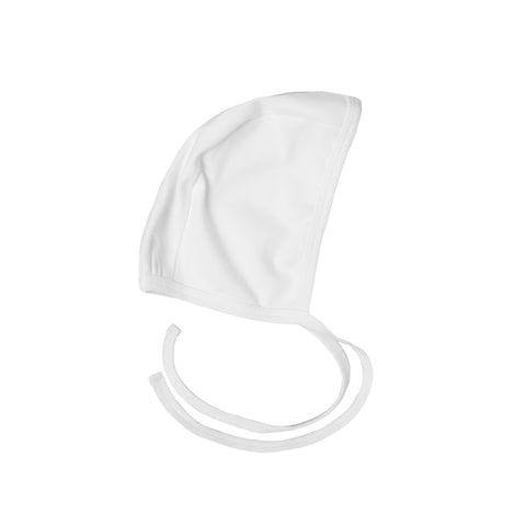 NOGGI WHITE CROCHET TRIM FOOTIE AND BONNET