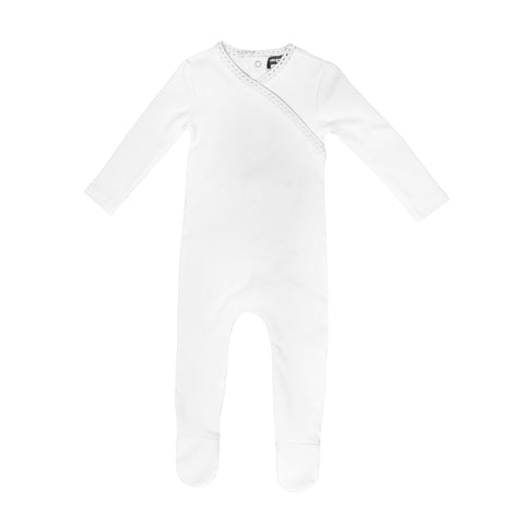NOGGI WHITE CROCHET TRIM FOOTIE