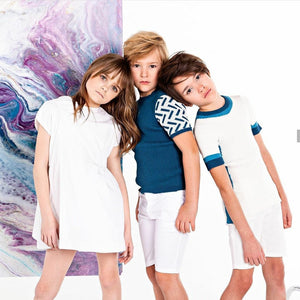 EURO CLUB TEXTURED SLEEVE KNIT TEAL