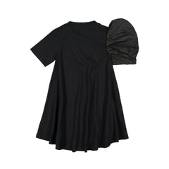 Vierra Rose One Side Puff Sleeve Dress