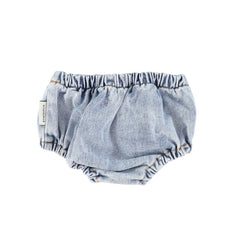 PIUPIUCHICK WASHED BLUE DENIM BLOOMERS