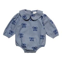 WYNKEN YEUX BLUE BOW PETER PAN ROMPER