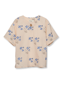 WANDER AND WONDER SAND BEACH HENLEY SHIRT,