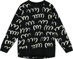 BEAU LOVES SCRIBBLE RELAXED FIT SWEATER