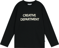 BEAU LOVES BLACK "CREATIVE DEPARTMENT" LONG SLEEVE T-SHIRT