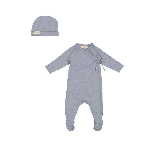 MARMAR MOONSTONE MELANGE RUBETTA FOOTIE & HAT SET